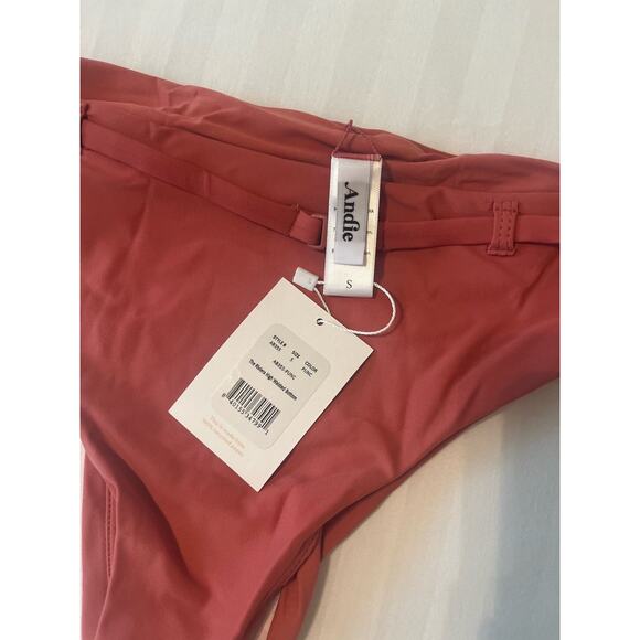 ANDIE Swim - The Riviera High Waisted Bottom - Punch - Size S - NWT - Picture 7 of 7